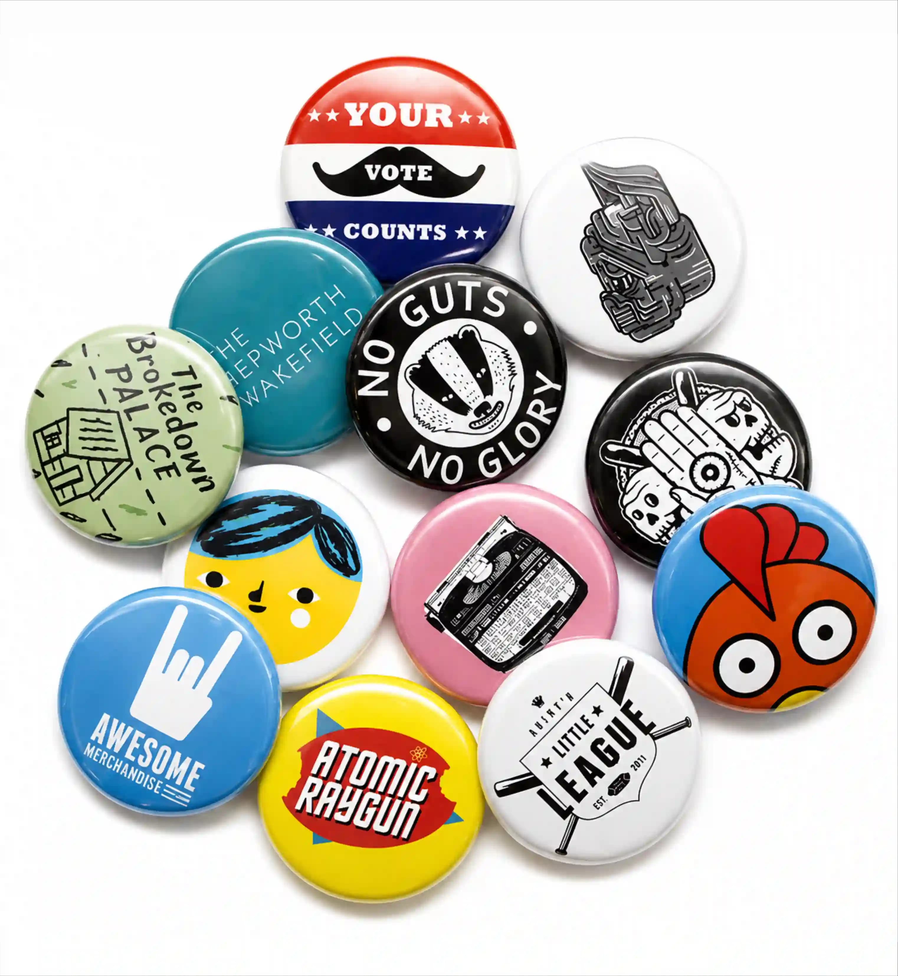 Round Pin Badge