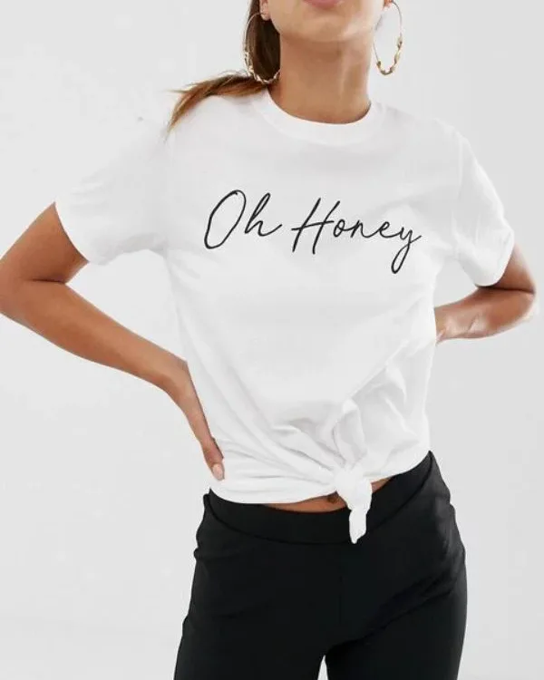 Oh Honey White T-Shirt